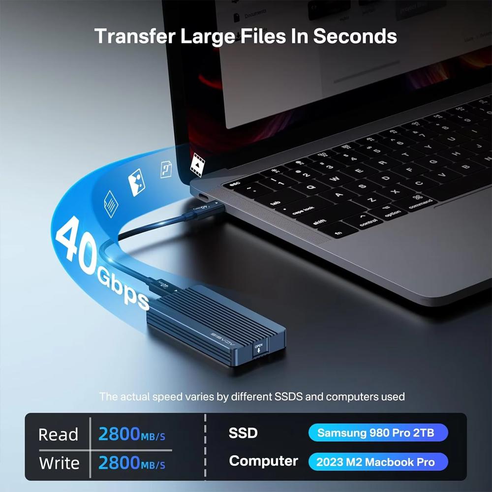 Boîtier SSD NVMe M.2 ACASIS 40 - 8Tb M2 Nvme Ssd avis et prix