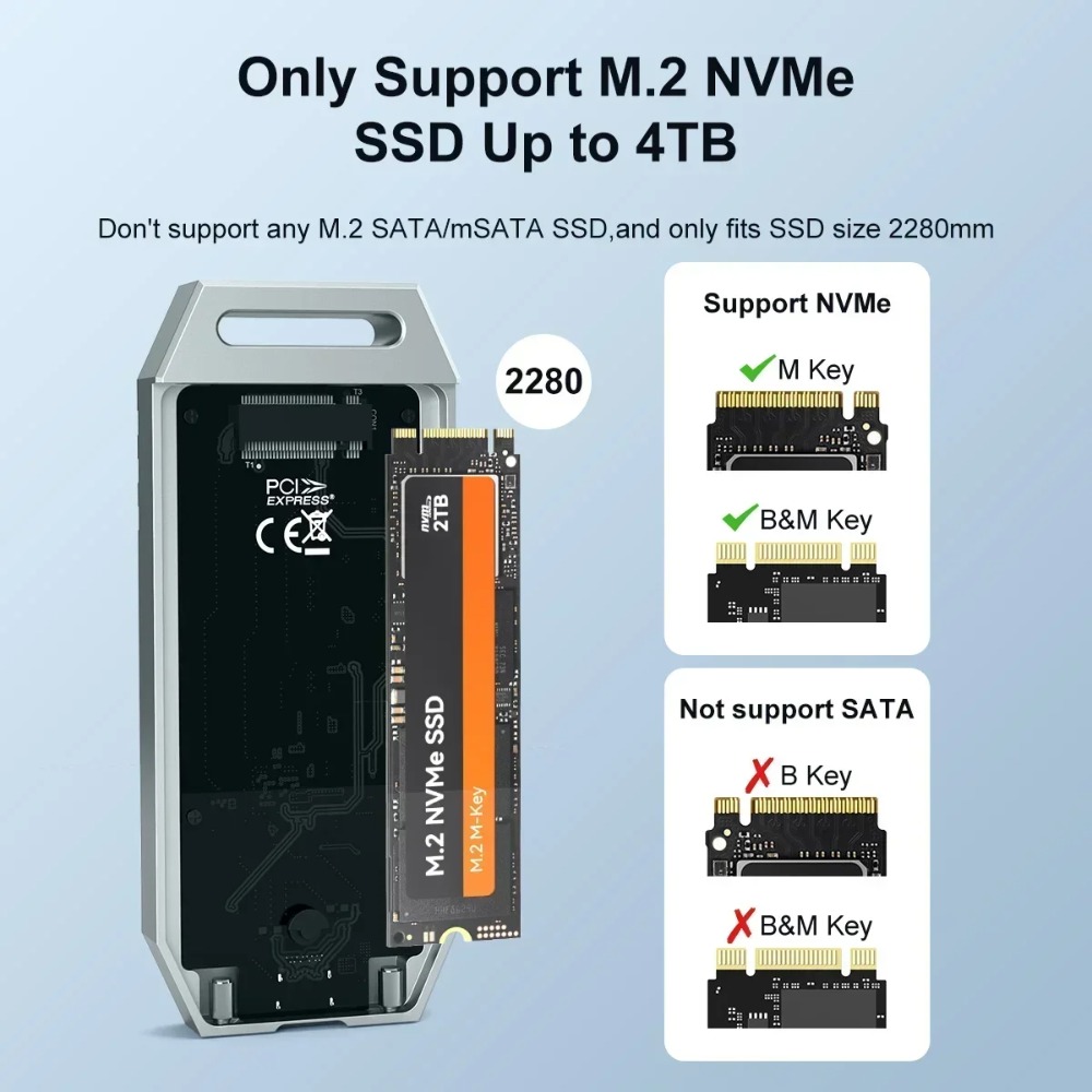 MAIWO-Boîtier externe SSD USB4 - Usb4 40Gbps External Ssd 8Tb avis et prix