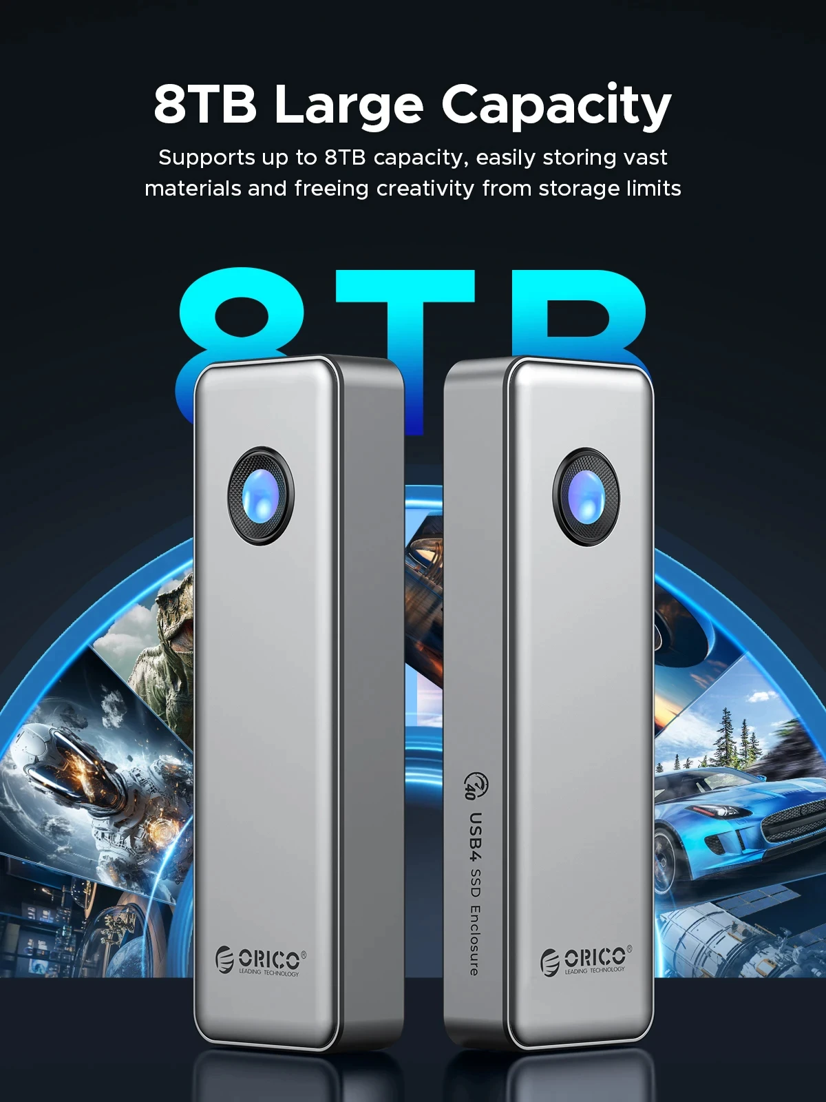 ORICO-Boîtier externe en alumi - Usb4 40Gbps External Ssd 8Tb avis et prix